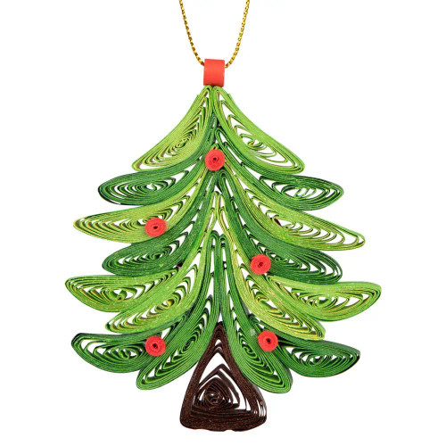 Ornament - Quilled Christmas Tree