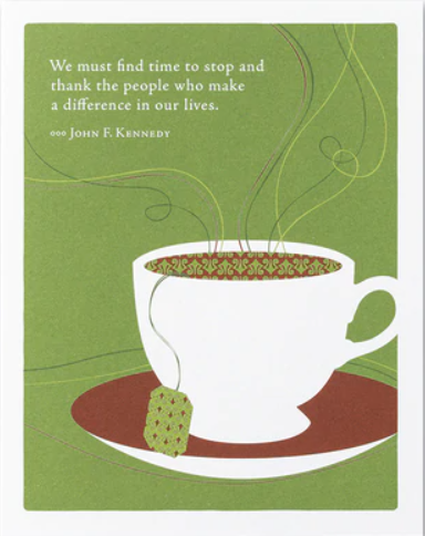 Appreciation - We must find the time...