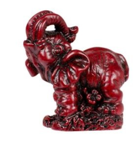 Elephant - Standing/Red Resin