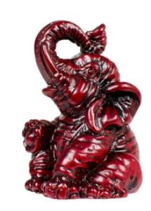 Elephant - Sitting up/Red Resin