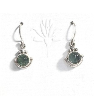 Earrings - Half Circle w/ Apatite