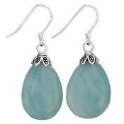 Earrings - Teardrop w/ Amazonite