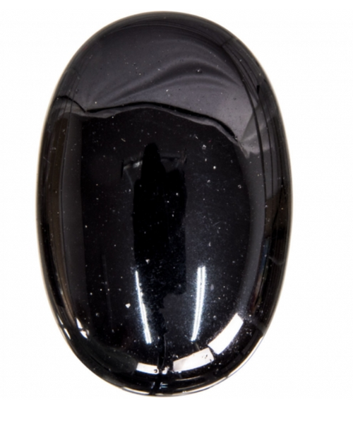 Palm  Stone - Black Obsidian