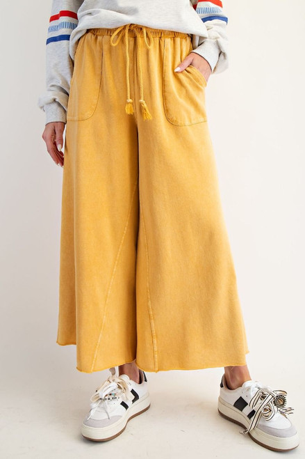 Pants - Mineral Washed/Mustard