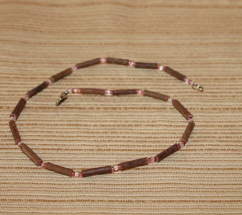 Sale Hazelwood Necklace/Baby - Pink & Clear