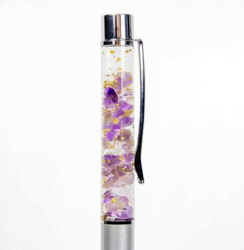 Pen/Gemstone - Amethyst