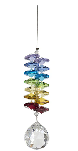 Crystal - Chakra Cluster w/ 20 mm Clear Crystal