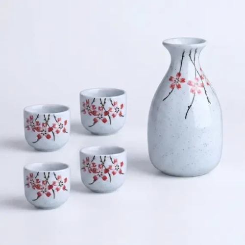 Sake Set - Cherry Blossom/5 Piece Set
