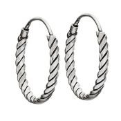 Earrings/Hoop - Wide Wire Wrap