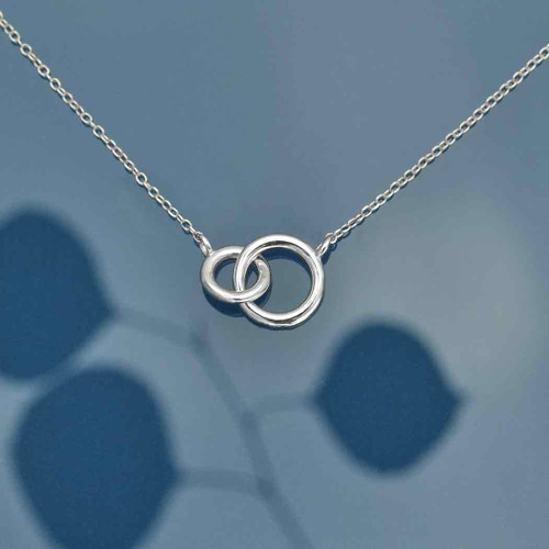 Necklace - Sterling Silver Linked Circles