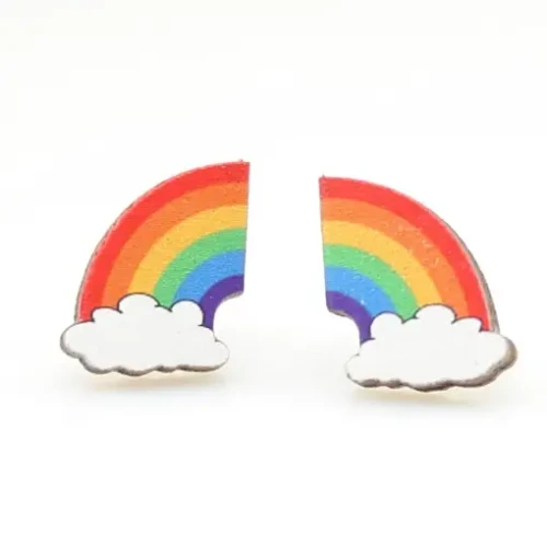 Earrings/Post - Rainbows