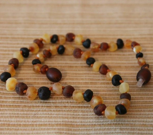Amber Necklace/Baby - Raw Multi Baroque