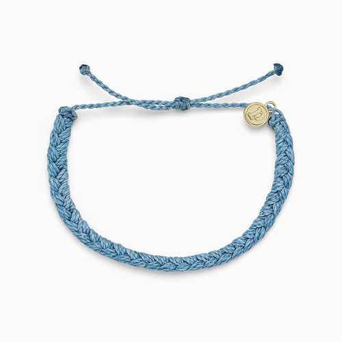 Bracelet/Pura Vida - Braided/Sky Blue