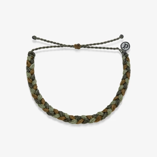 Bracelet/Pura Vida - Braided/Moss