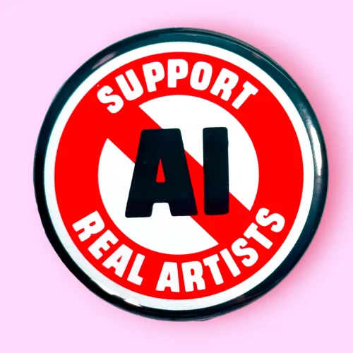 Button Pin - Support Real Artists