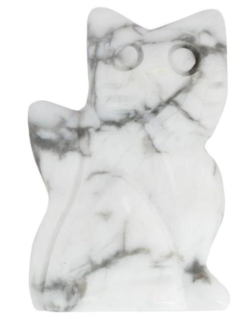 Cat/Crystal - White Howlite