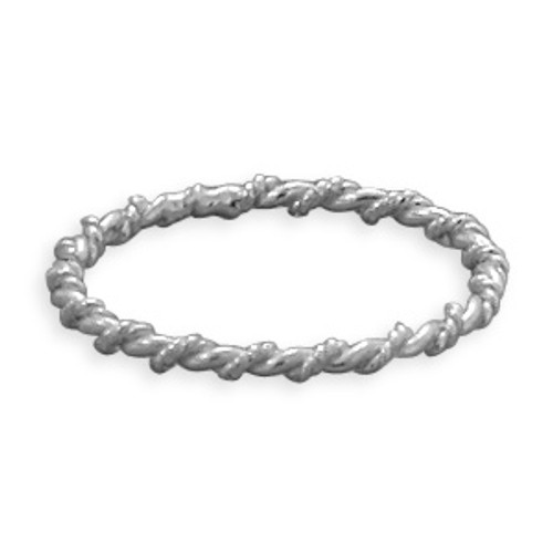 Ring - Thin Twisted Band Ring - Thin Twisted Band