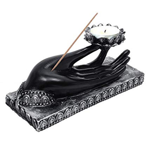 Candle Holder - Serenity Hand/Resin Candle Holder - Serenity Hand/Resin