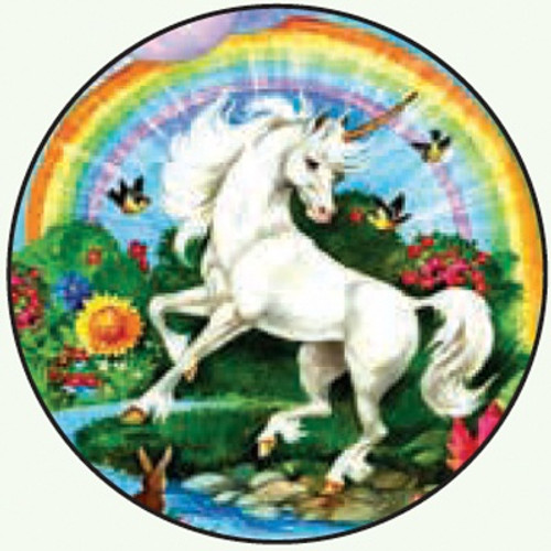 Button Pin - Rainbow Unicorn