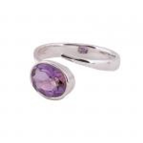 Sale Ring - Open Spiral Amethyst Sale Ring - Open Spiral Amethyst