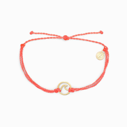 Bracelet/Pura Vida - Wave/Gold/Strawberry Bracelet/Pura Vida - Wave/Gold/Strawberry