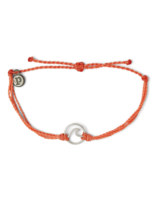 Bracelet/Pura Vida - Wave/Silver/Coral Bracelet/Pura Vida - Wave/Silver/Coral