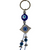 Key Chain - Glass & Metal Evil Eye
