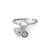 Sale Ring - Rhodium Plated Evil Eye Charm Sale Ring - Rhodium Plated Evil Eye Charm