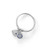 Sale Ring - Rhodium Plated Evil Eye Charm Sale Ring - Rhodium Plated Evil Eye Charm