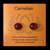 Gemstone Earrings - Carnelian/Cabochon/8mm Gemstone Earrings - Carnelian/Cabochon/8mm