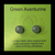 Gemstone Earrings - Green Aventurine/Cabochon/8mm Gemstone Earrings - Green Aventurine/Cabochon/8mm