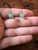 Gemstone Earrings - Green Aventurine/Cabochon/8mm Gemstone Earrings - Green Aventurine/Cabochon/8mm