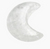 Mini Gemstone Moon - Clear Quartz