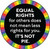 Button Pin - Equal Rights for others...