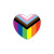 Magnet/Wooden - Inclusive Pride Heart Magnet/Wooden - Inclusive Pride Heart