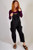 Slouchy Hemp Overalls/Black Slouchy Hemp Overalls/Black