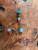 Gemstone Earrings - Turquoise/Cabochon/8mm Gemstone Earrings - Turquoise/Cabochon/8mm