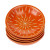 Soapstone Dish - Orange Burst Soapstone Dish - Orange Burst