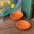 Soapstone Dish - Orange Burst Soapstone Dish - Orange Burst