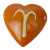 Zodiac Soapstone Heart - Aries Zodiac Soapstone Heart - Aries