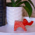 Large Soapstone Elephant - Orange Large Soapstone Elephant - Orange