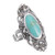 Ring - Oblong w/vMarcasite & Turquoise