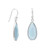Earrings - Blue Chalcedony Pear Shape