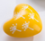 Chime Heart - Fresh/White Flowers on Yellow