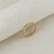 Ring/Gold - Flat Beaded Band Ring/Gold - Flat Beaded Band