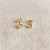 Earrings/Gold/Post - 4mm Cubic Zirconia Stud