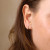 Earrings/Gold/Post - Solitaire Bezel CZ C-Hoop Earrings Earrings/Gold/Post - Solitaire Bezel CZ C-Hoop Earrings