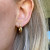 Earrings/Gold/Hoop - Medium Thick Selena Hoop Earrings Earrings/Gold/Hoop - Medium Thick Selena Hoop Earrings