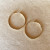 Earrings/Gold/Hoops - 50mm Hollow Continuous Hoop Earrings