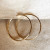 Earrings/Gold/Hoops - 50mm Hollow Continuous Hoop Earrings